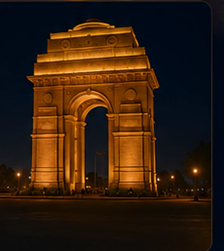 India landmark illustration